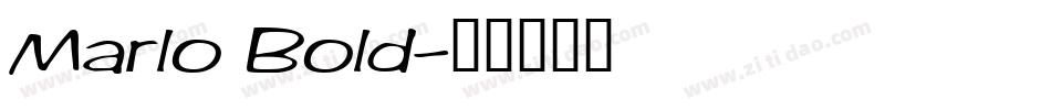 Marlo Bold字体转换